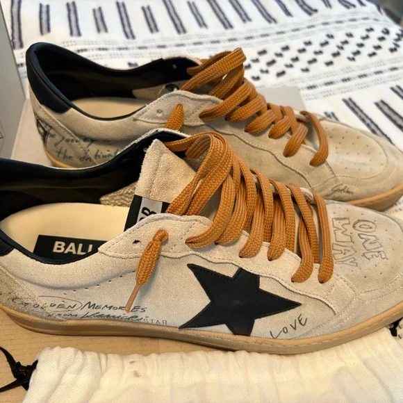 Men’s Golden Goose Ball Star Brown Suede 46eu 100% Authentic - Picture 4 of 8